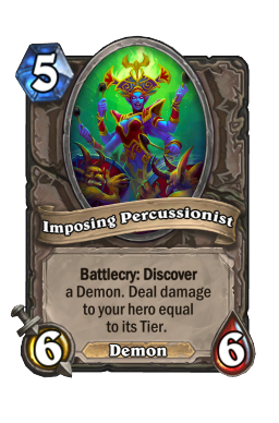 Imposing Percussionist