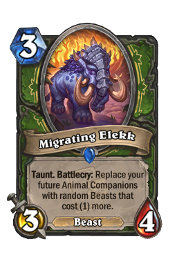Migrating Elekk