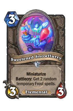 Sweetened Snowflurry