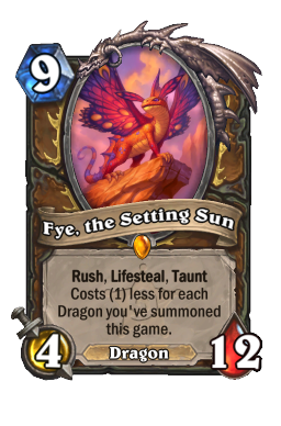 Fye, the Setting Sun