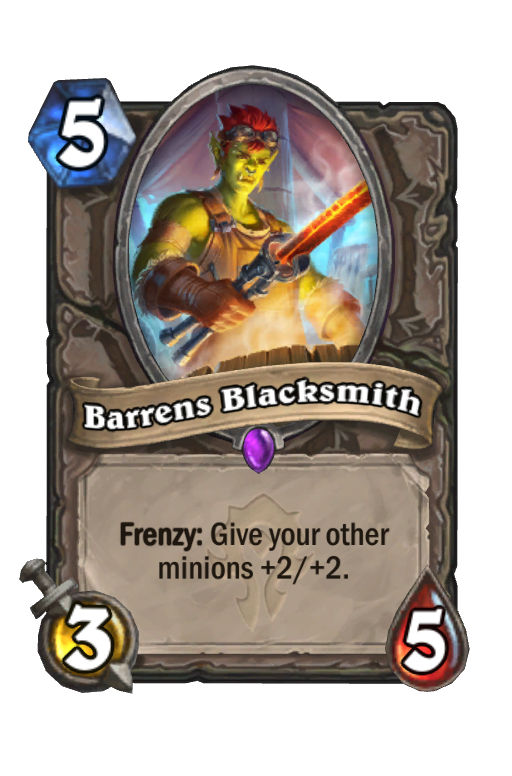 Barrens Blacksmith in the Barrens) Hearthstone Card