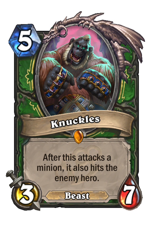 Knuckles (Mean Streets of Gadgetzan) Hearthstone Card