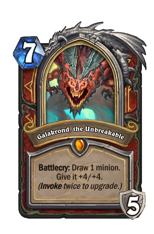 Galakrond, the Unbreakable (Descent of Dragons) - Hearthstone Card ...