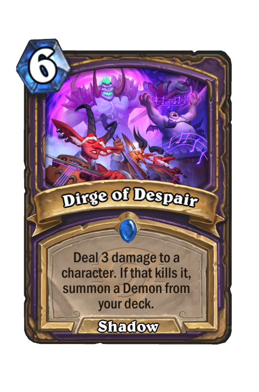 Dirge of Despair - Best Hearthstone Decks - HSReplay.net