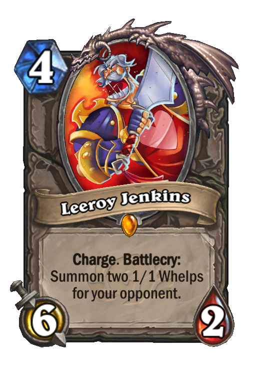 Leeroy Jenkins Classic Hearthstone Card Hsreplay Net