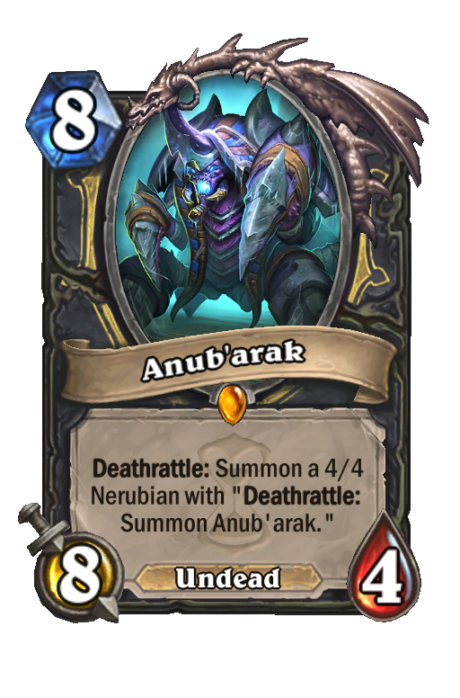 Anub arak Hearthstone Card HSReplay