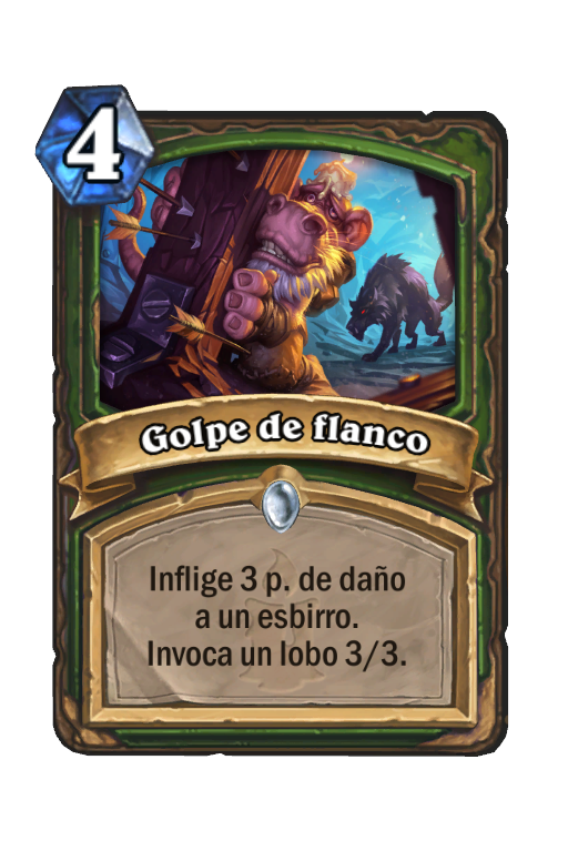 Golpe de flanco (Kóbolds & Catacumbas) - Hearthstone Card 