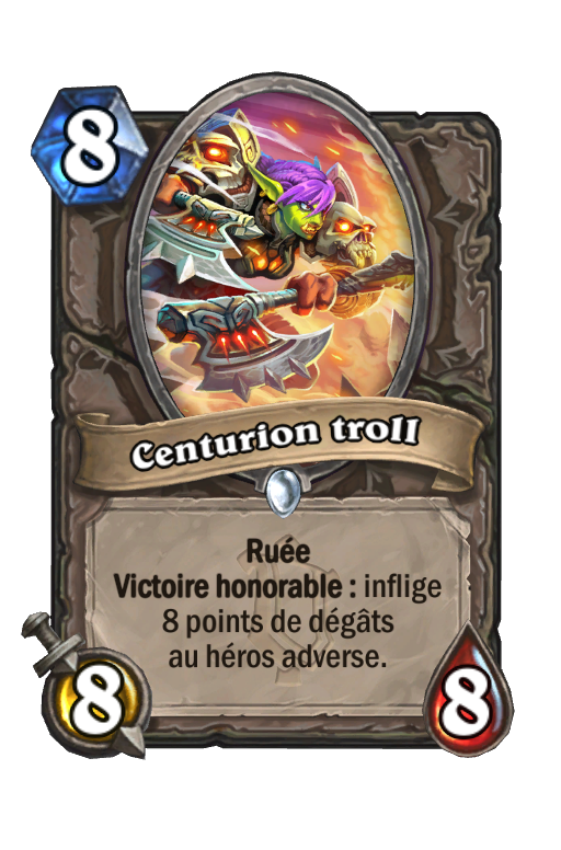 Centurion troll (Divisés en Alterac) - Carte Hearthstone - HSReplay.net