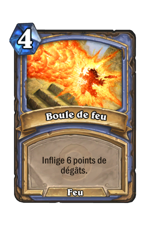 Carte Boule de feu en français