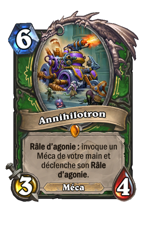 Annihilotron L veil des ombres Carte Hearthstone HSReplay