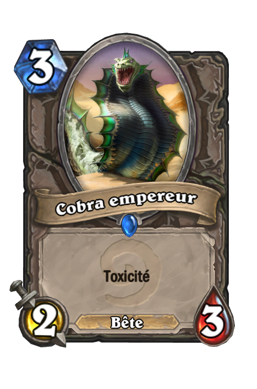 Cobra empereur, symbole de la Toxicité