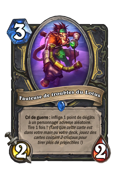 Carte Hearthstone Fauteuse de troubles du Lotus