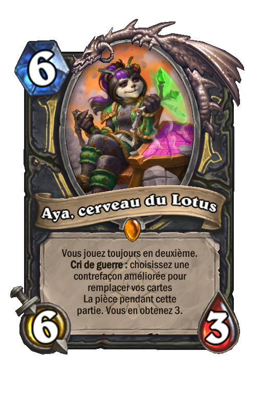 Carte Hearthstone Aya, cerveau du Lotus