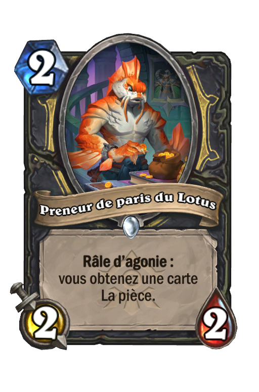 Carte Hearthstone Preneur de paris du Lotus
