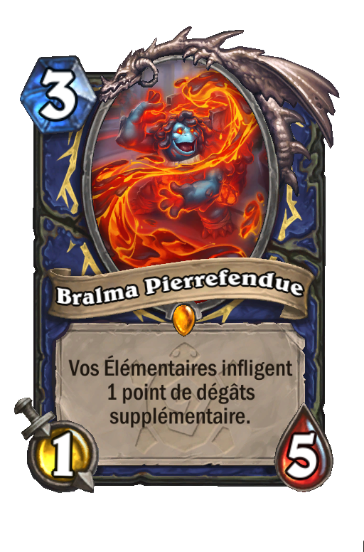 Bralma Stonebreaker (3 mana, 1/5, Legendary) — the archetype lord