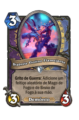 Diabrete Violino Flamejante