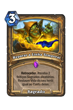 Reparar a Linha Temporal