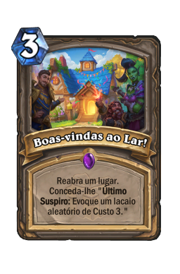Boas-vindas ao Lar!