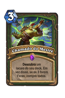 Chamado do Mestre