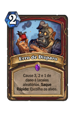 Erro de Disparo